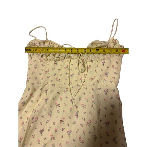 House of CB size M Carina Lemon floral bustier midi dress - EUC - Picture 5 of 10